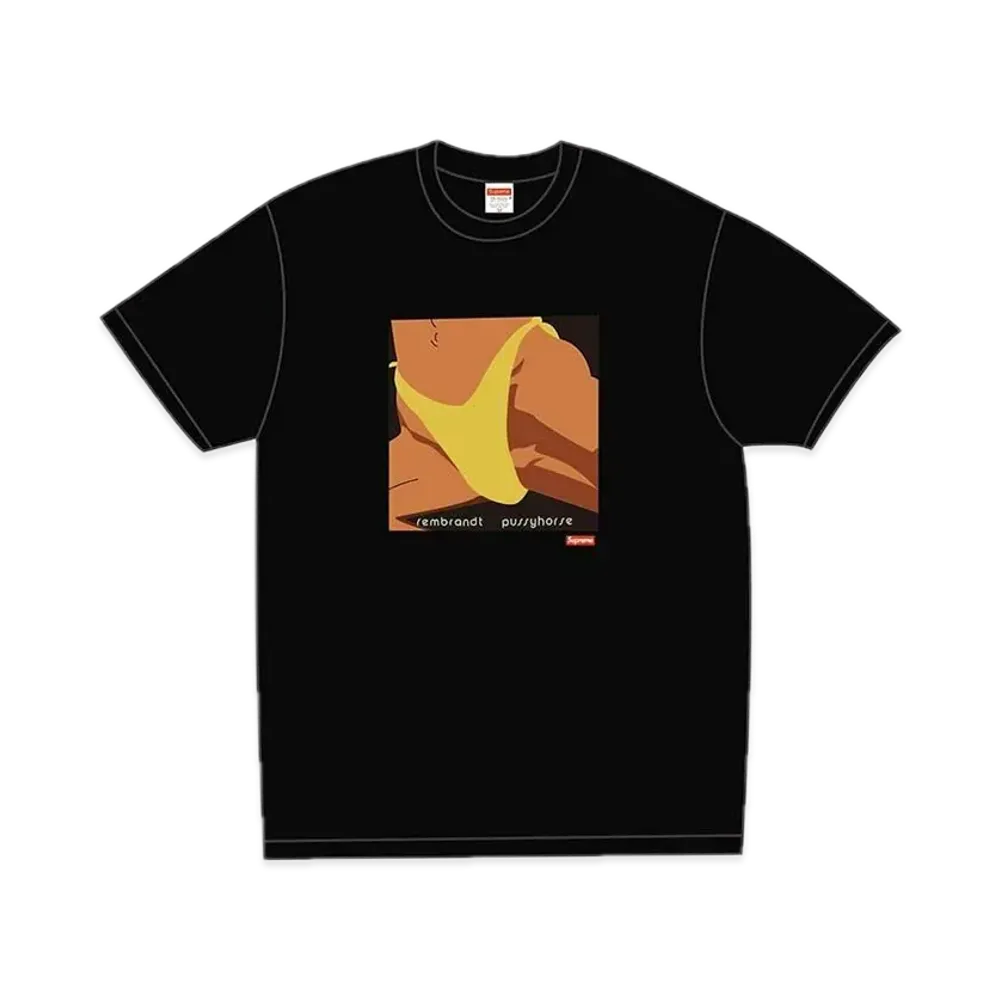 Supreme x Butthole Surfers Rembrandt Pussyhorse Tee "Black"