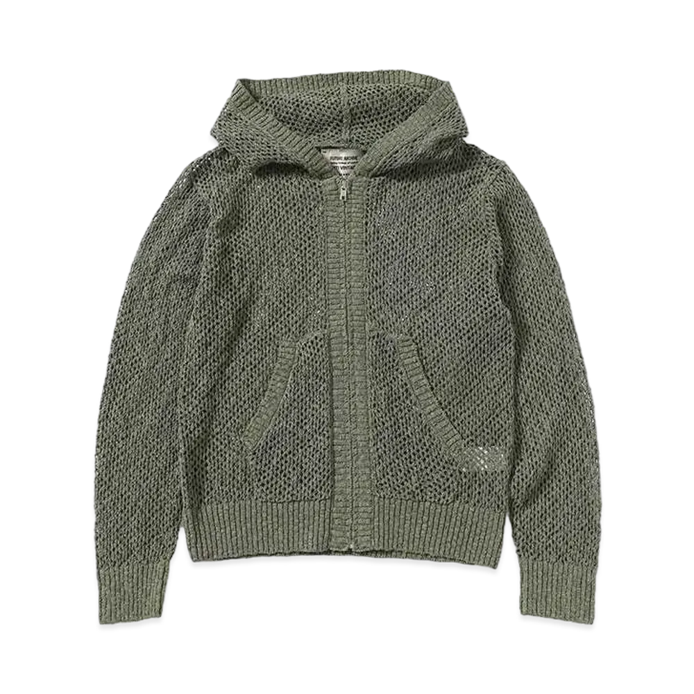 BEAMS FUTURE ARCHIVE Net Knit Parker "Khaki"