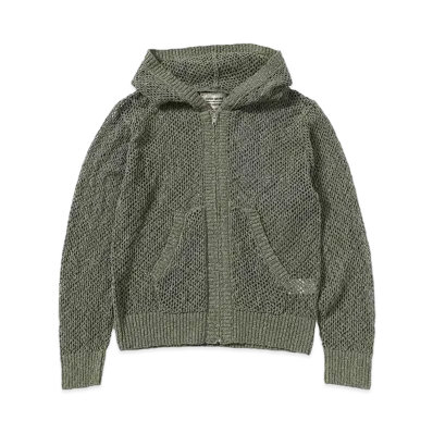 BEAMS FUTURE ARCHIVE Net Knit Parker "Khaki"
