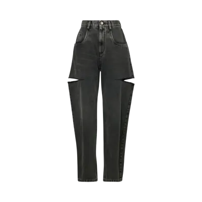Maison Margiela Women's Cutout Jeans "Black"