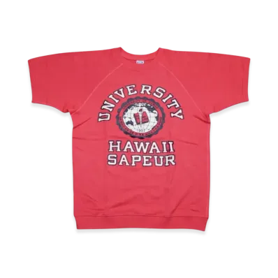 SAPEur University Of Hawaii S/S Sweat "Faded Pink"