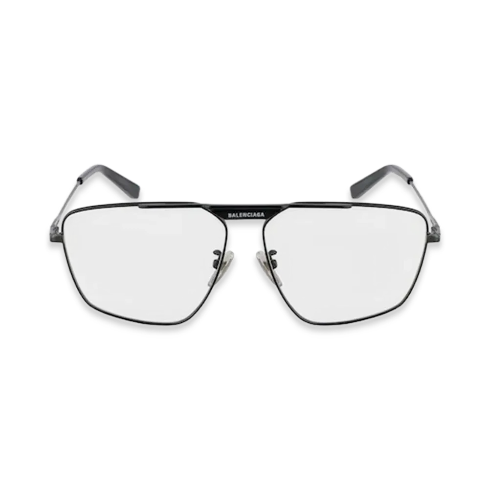 BALENCIAGA Tag 2.0 Navigator Sunglasses "Clear"