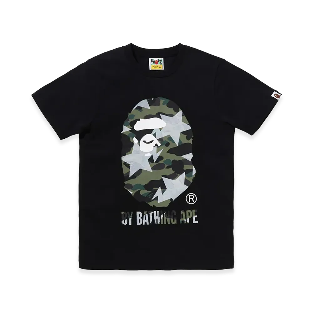 A BATHING APE Women's By Bathing Ape Tee "Black/Green"