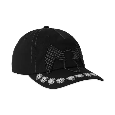 HUF x Spider-Man Venom Washed Snapback "Washed Black"