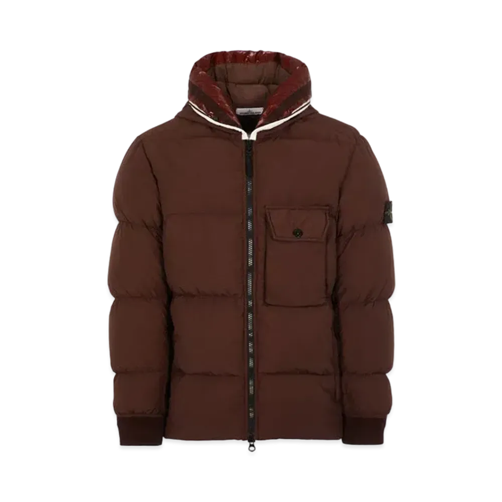 Stone Island 43432 NASLAN LIGHT WATRO DOWN-TC "Dark Brown"