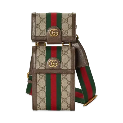 GUCCI Ophidia Mini Bag (With Wallet) GG Supreme Canvas "Beige/Ebony"