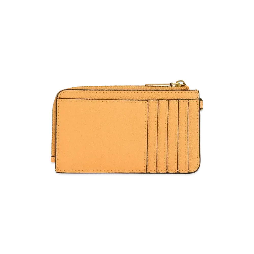 CHARLES & KEITH Multi Slot Zip Around Card Holder "Mustard"