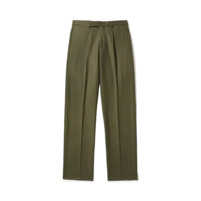 Noah Single-Pleat Trouser "Olive Green"