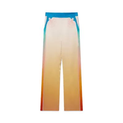 Casablanca L'Arc Colore Silk Trousers "Multi"