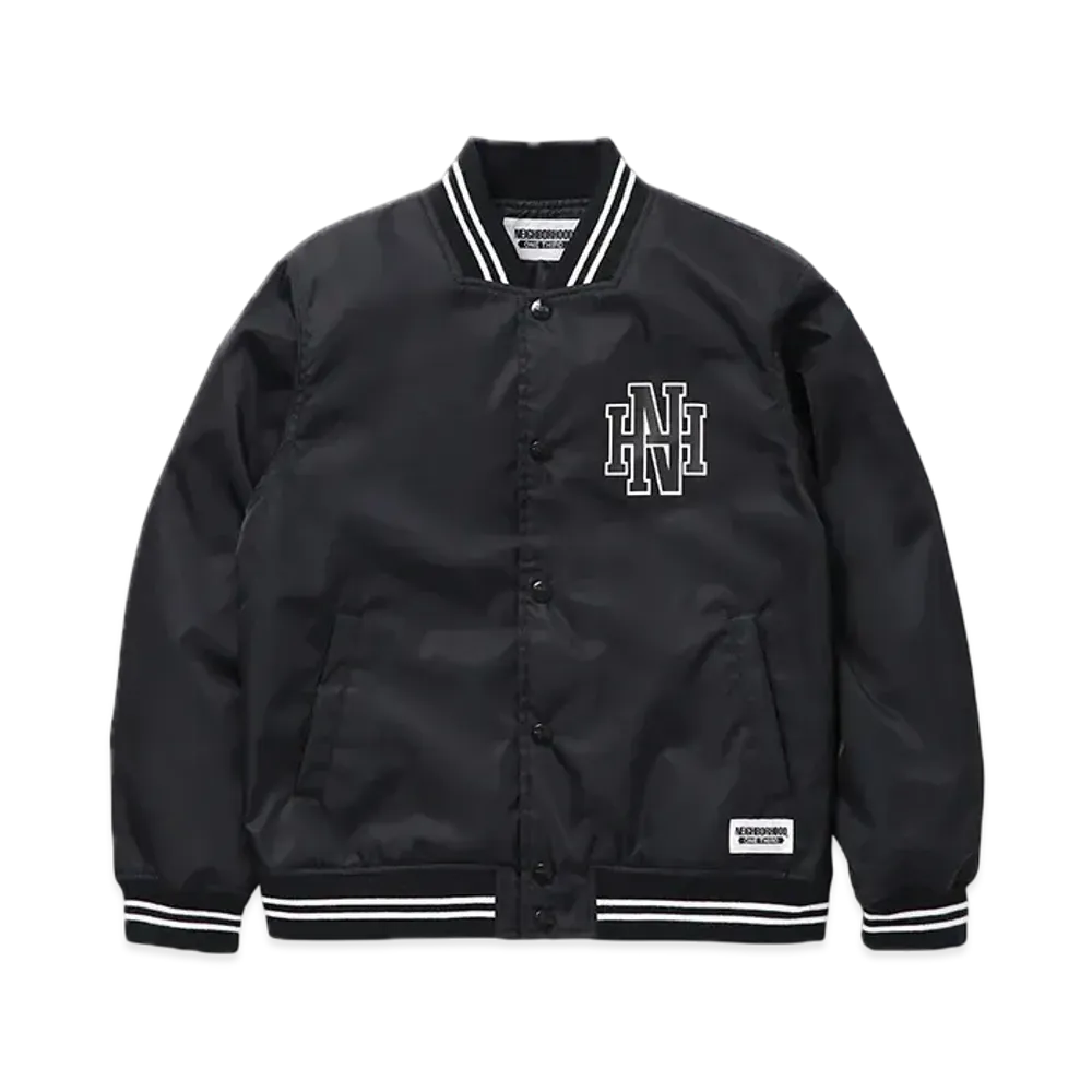 NEIGHBORHOOD OT . Baseball Jacket "Black"