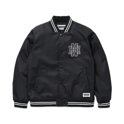 NEIGHBORHOOD OT . Baseball Jacket "Black"