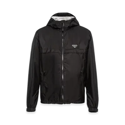 PRADA Re-Nylon Blouson Jacket "Black/Gray"