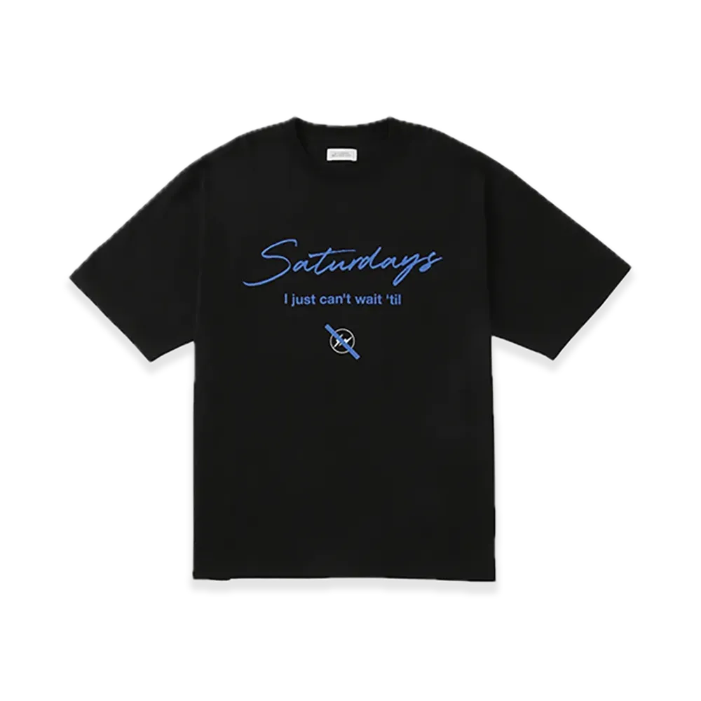 Saturdays NYC x FRAGMENT Short Sleeve T-Shirt "Black"