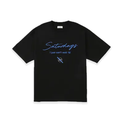 Saturdays NYC x FRAGMENT Short Sleeve T-Shirt "Black"