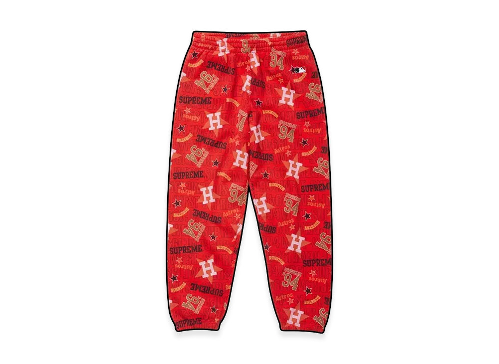 Supreme x Mitchell & Ness Teams Sweatpant "Red"