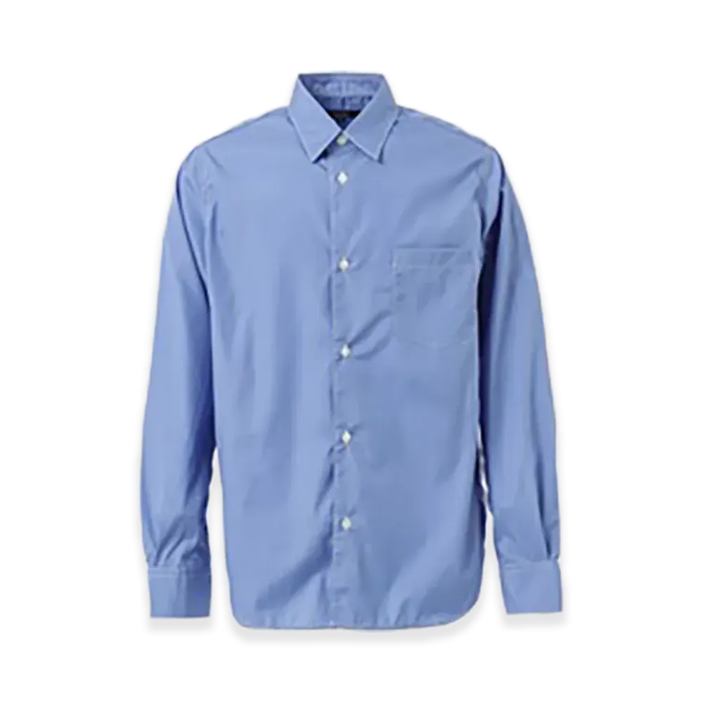 COMME des GARCONS HOMME Cotton Plain Shirts "Sax Blue"