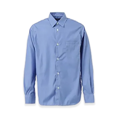 COMME des GARCONS HOMME Cotton Plain Shirts "Sax Blue"