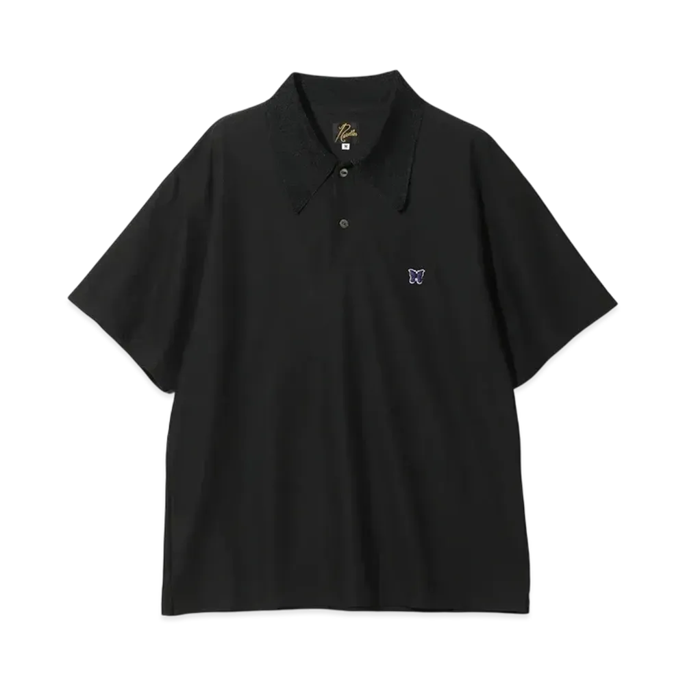 NEEDLES S/S Polo Shirt - Poly Pique "Black"