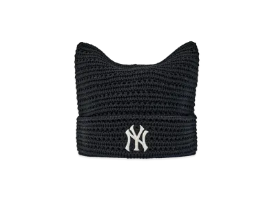 MLB Women's Summer Crochet Meowing Beanie "Black"