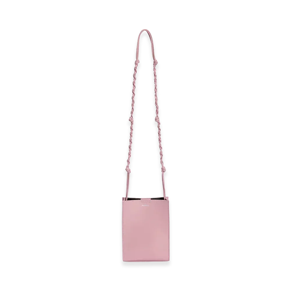 Jil Sander Women's Leather Small Tangle Shoulder Bag "Pink"