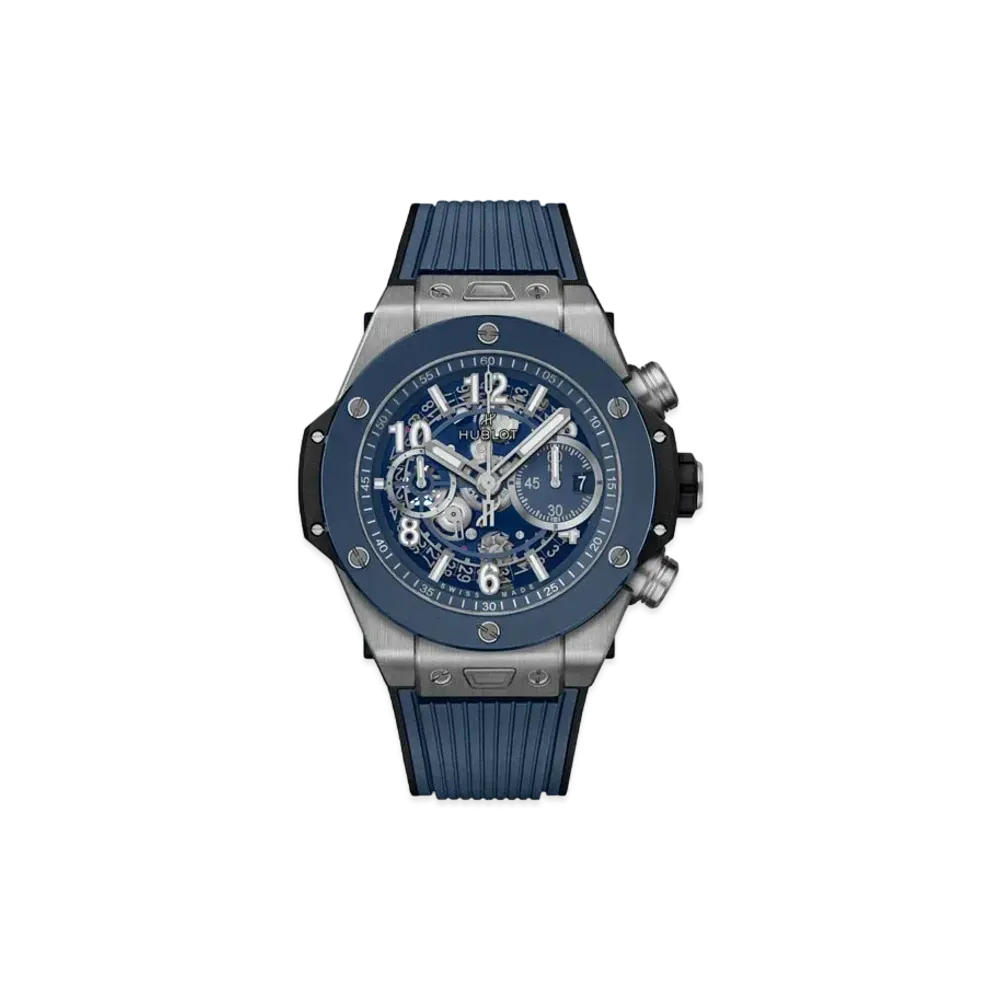 HUBLOT Big Bang Unico Titanium Blue Ceramic 44mm