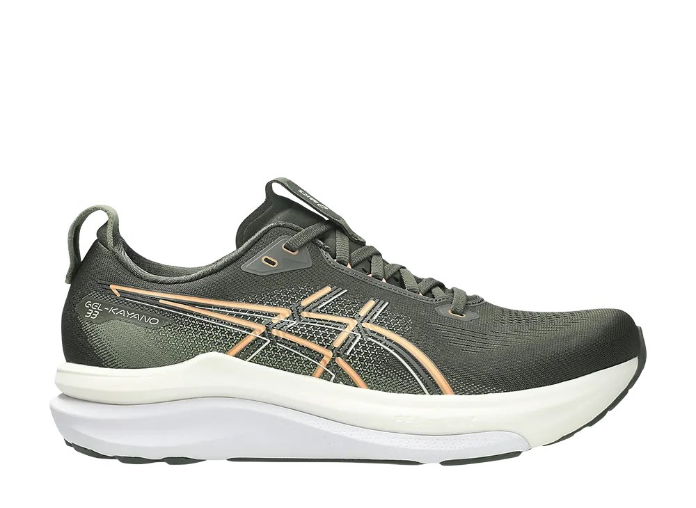 Asics Gel-Kayano 33 "Vintage Khaki/Bright Sunstone"