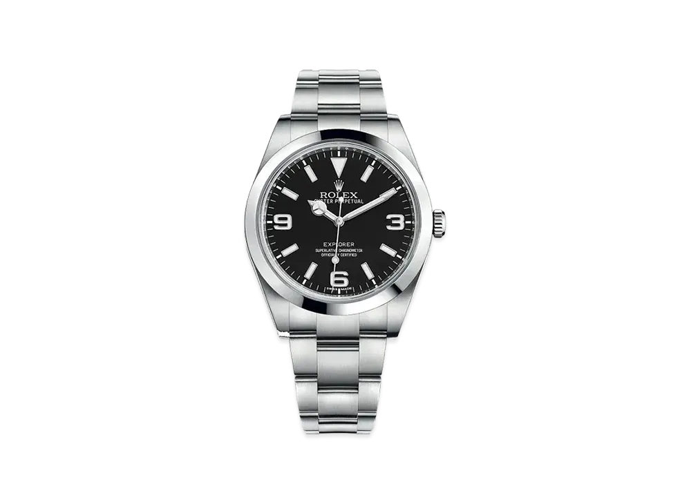 ROLEX [New Model] Explorer I "Black/Stainless Steel"