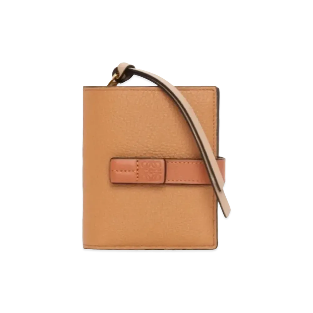 LOEWE Compact Zip Wallet Soft Grain Calf "Toffy/Tongue"