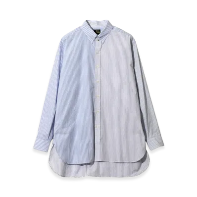 NEEDLES Combo Tab Collar Shirt Cotton Typewriter Stripe "Combo"