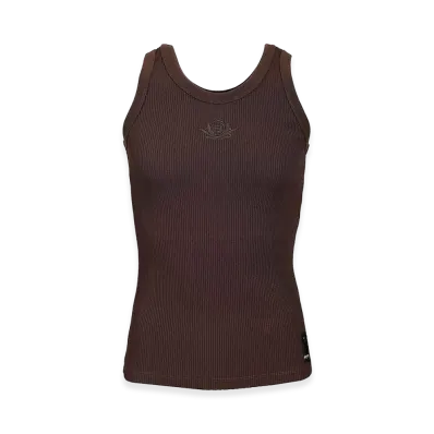 FENDI Look 30 Adv Top Ribbed Jersey FF Club Crest "Brown"