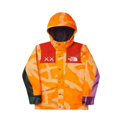 The North Face Kaws Youth Parka Jacket "Orange Red"
