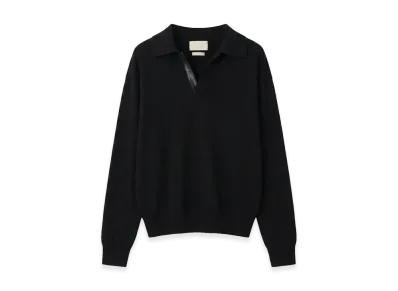 YOKE Fine Gauge Skipper Sweater "Black"