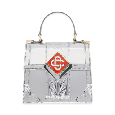 Casablanca Silver Mini Jeanne Bag "Silver"