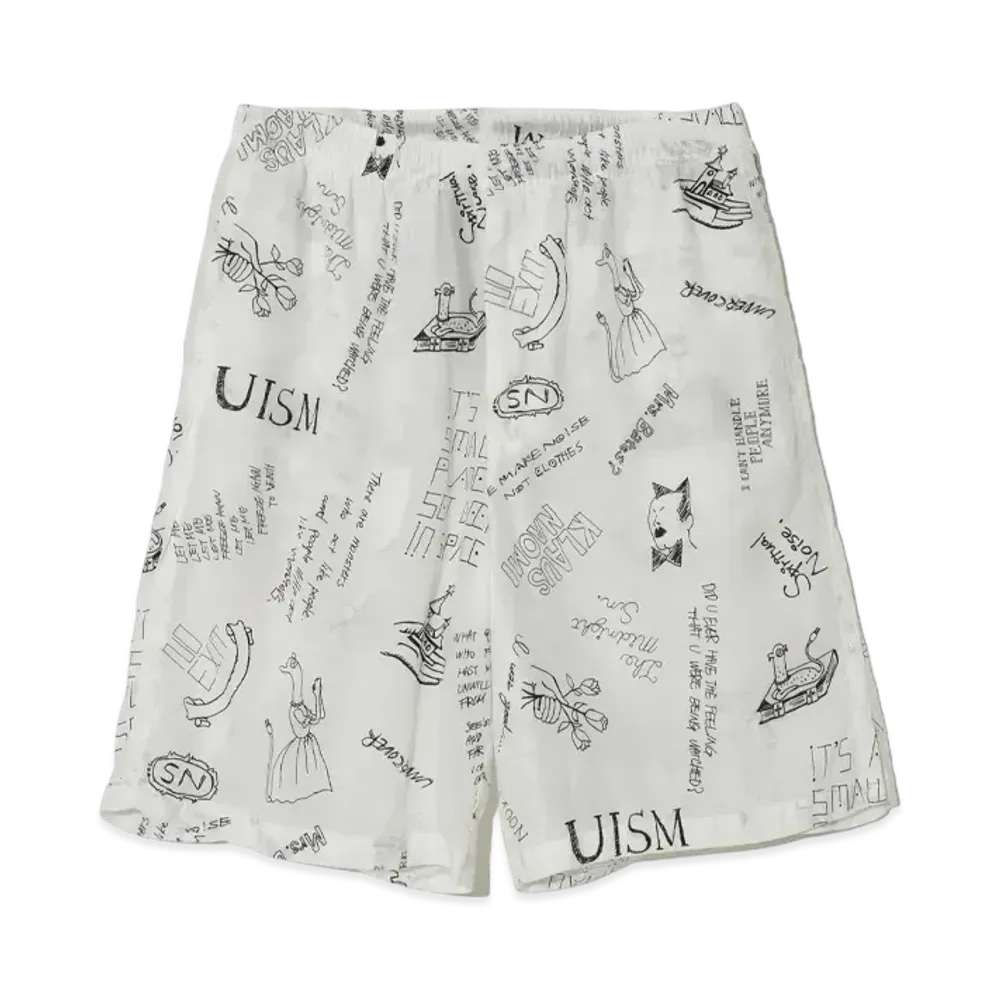 UNDERCOVER Rayon Shorts "White"