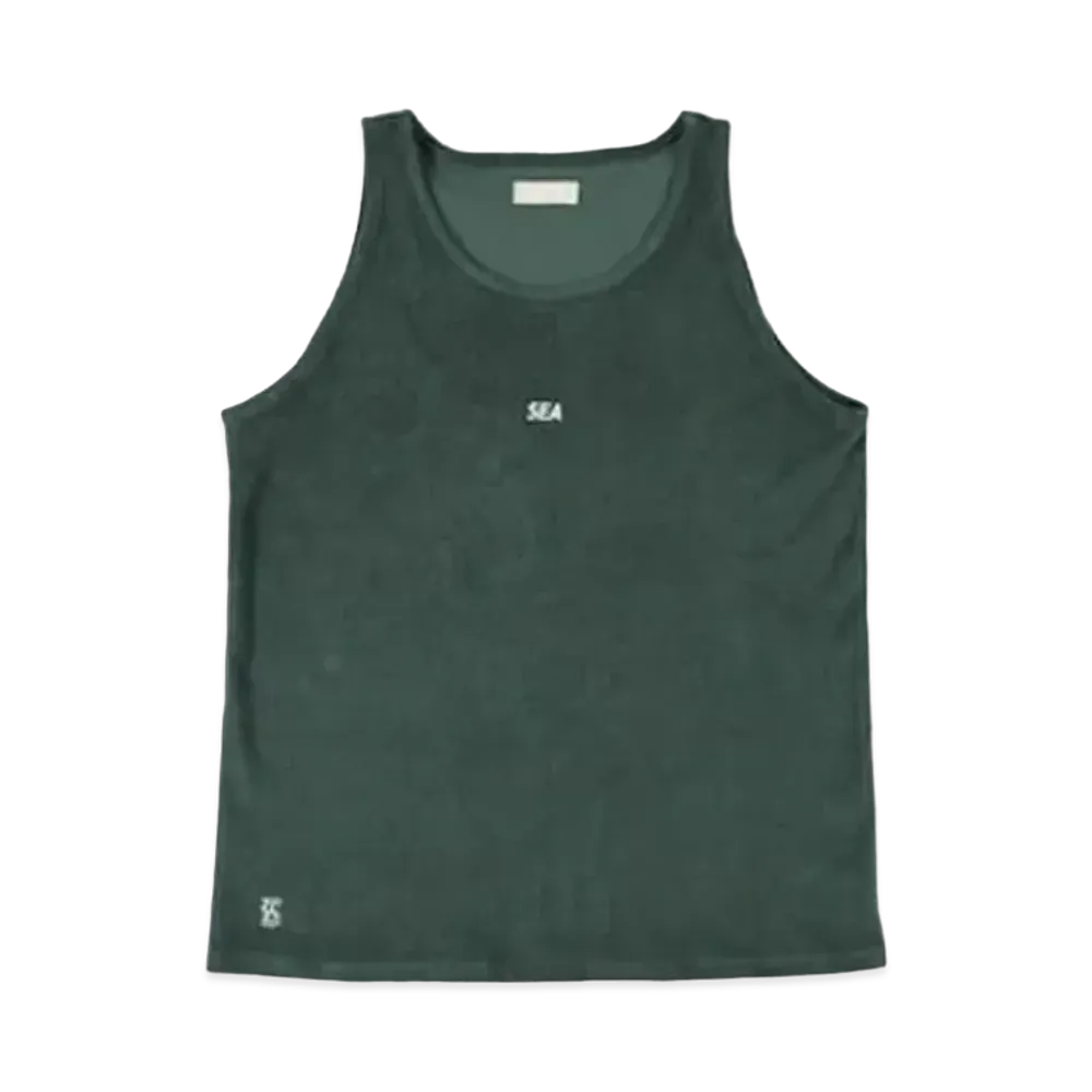 WIND AND SEA Heavy Pile Tank Top "Green"
