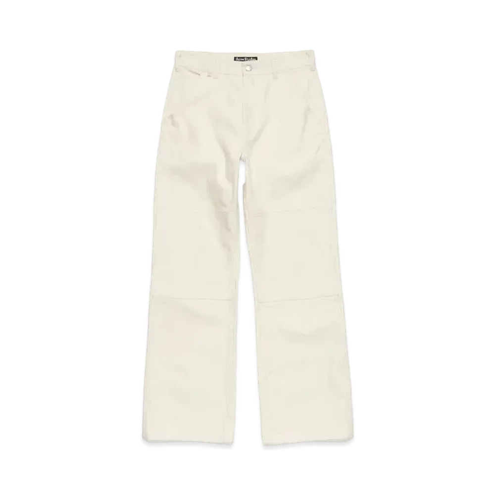 Acne Studios Patch Canvas Trousers "Oatmeal Melange"