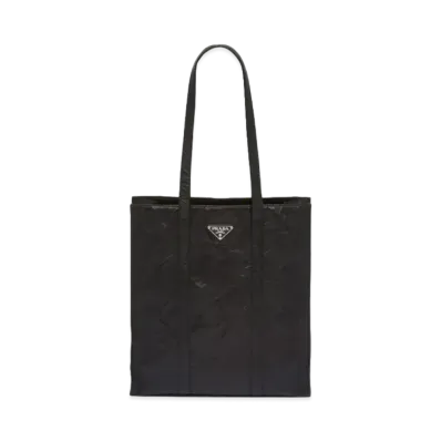 PRADA Nappa Antique Small Tote Bag "Black"