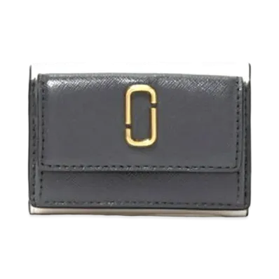 Marc Jacobs The Snapshot Mini Trifold "Cylinder Grey Multi"