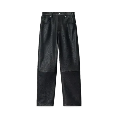 Alexander Wang Lambskin Leather Low Rise 5 Pocket Pants "Tannin"
