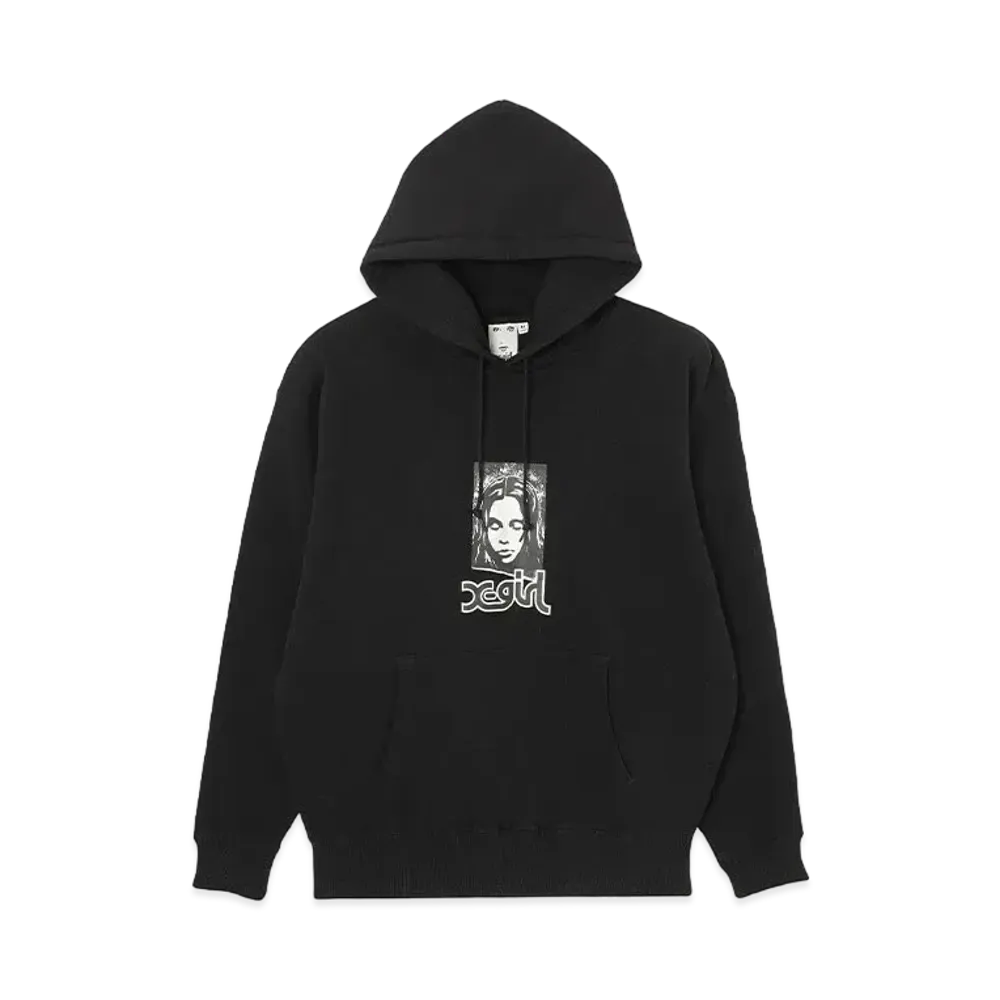 X-Girl Grunge Face Sweat Hoodie "Black"