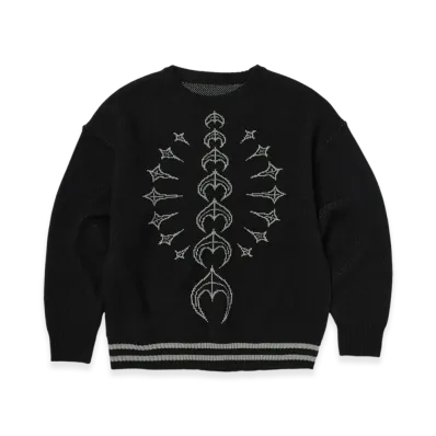THUG CLUB TC Bone Knit Sweater "Black White"