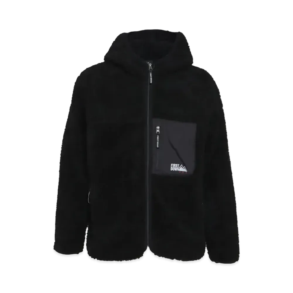 FIRST DOWN TUMBLING BOA HOODIE "Black"