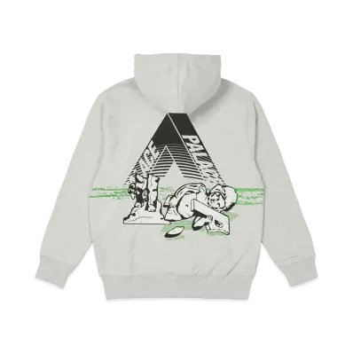 PALACE FALLEN CITY HOOD "Grey Marl"