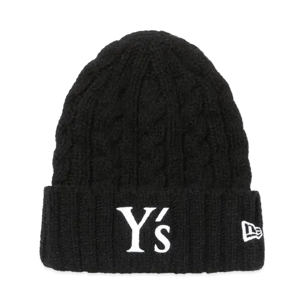 NEW ERA x Y's SS24 Low Gauge Cuff Knit "Black"