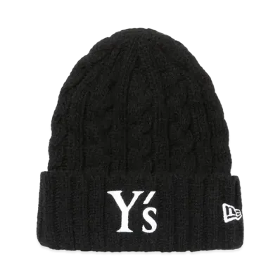 NEW ERA x Y's SS24 Low Gauge Cuff Knit "Black"