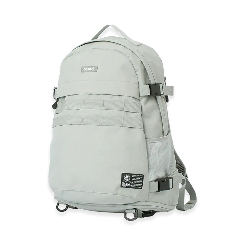 X-Girl Women's Face Label Adventure Backpack "Grey"