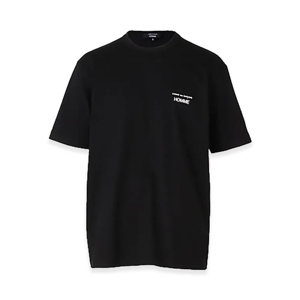 COMME des GARCONS HOMME Cotton Jersey Garment Print T-Shirt "Black"