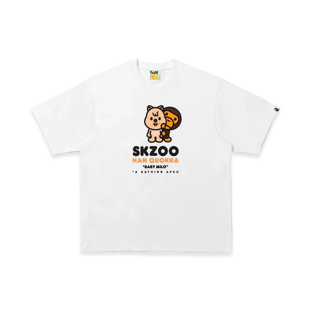 A BATHING APE x Stray Kids Baby Milo Tee Han "White"