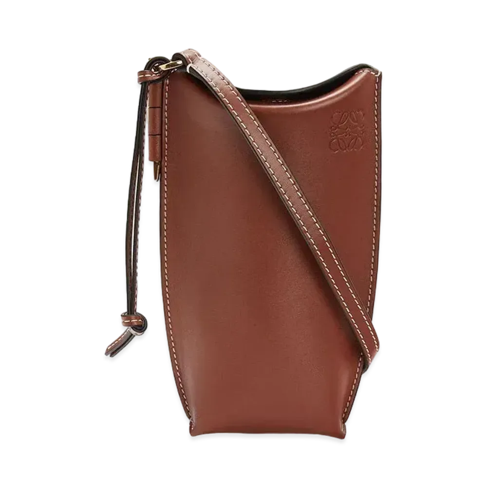 LOEWE Gate Pocket In Soft Calfskin "Rust Color"