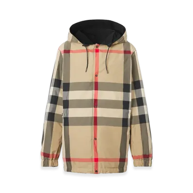 Burberry Polyester Reversibile K-Way "Black"